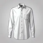 long-sleeve white collared shirt image